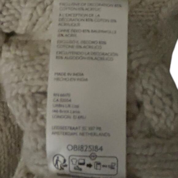 Free People Icicle Embellished Sweater Women’s S Mock Neck Rhinestone NEW - Picture 6 of 7